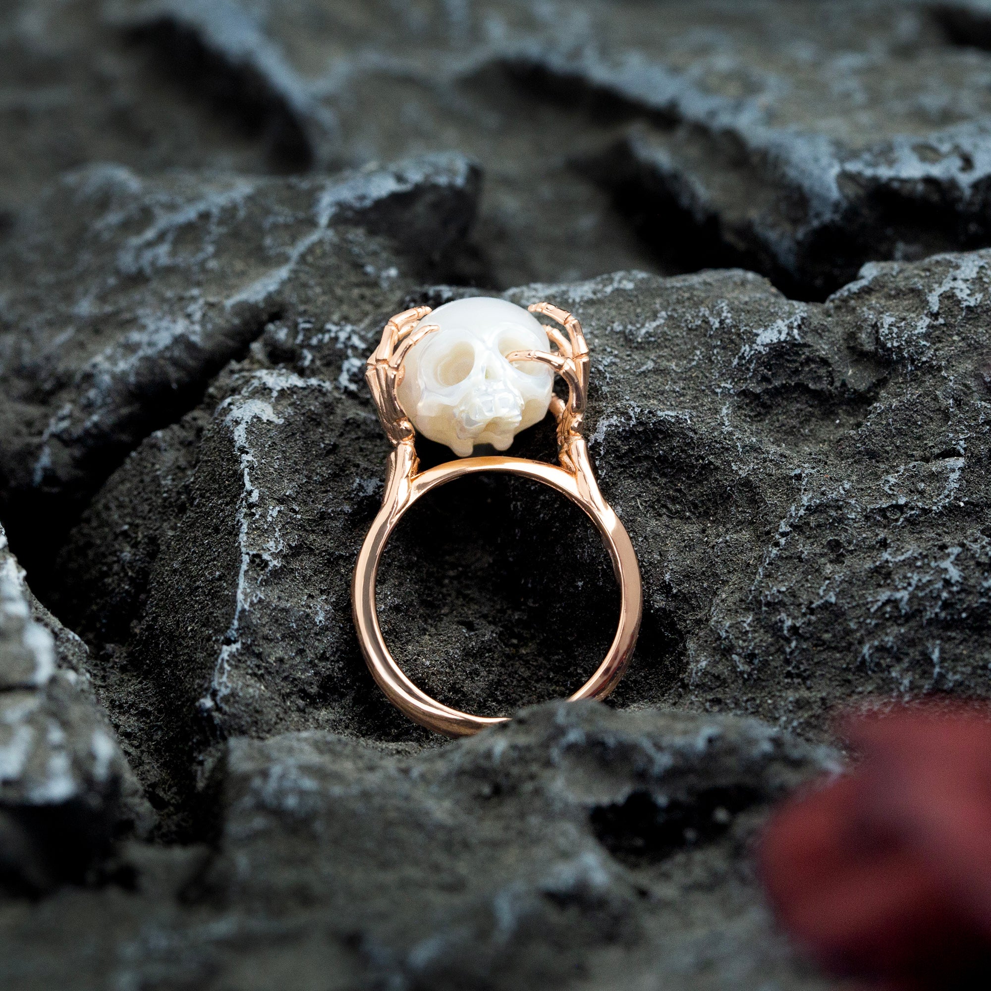 Be A Thinker Pearl Cranium Ring