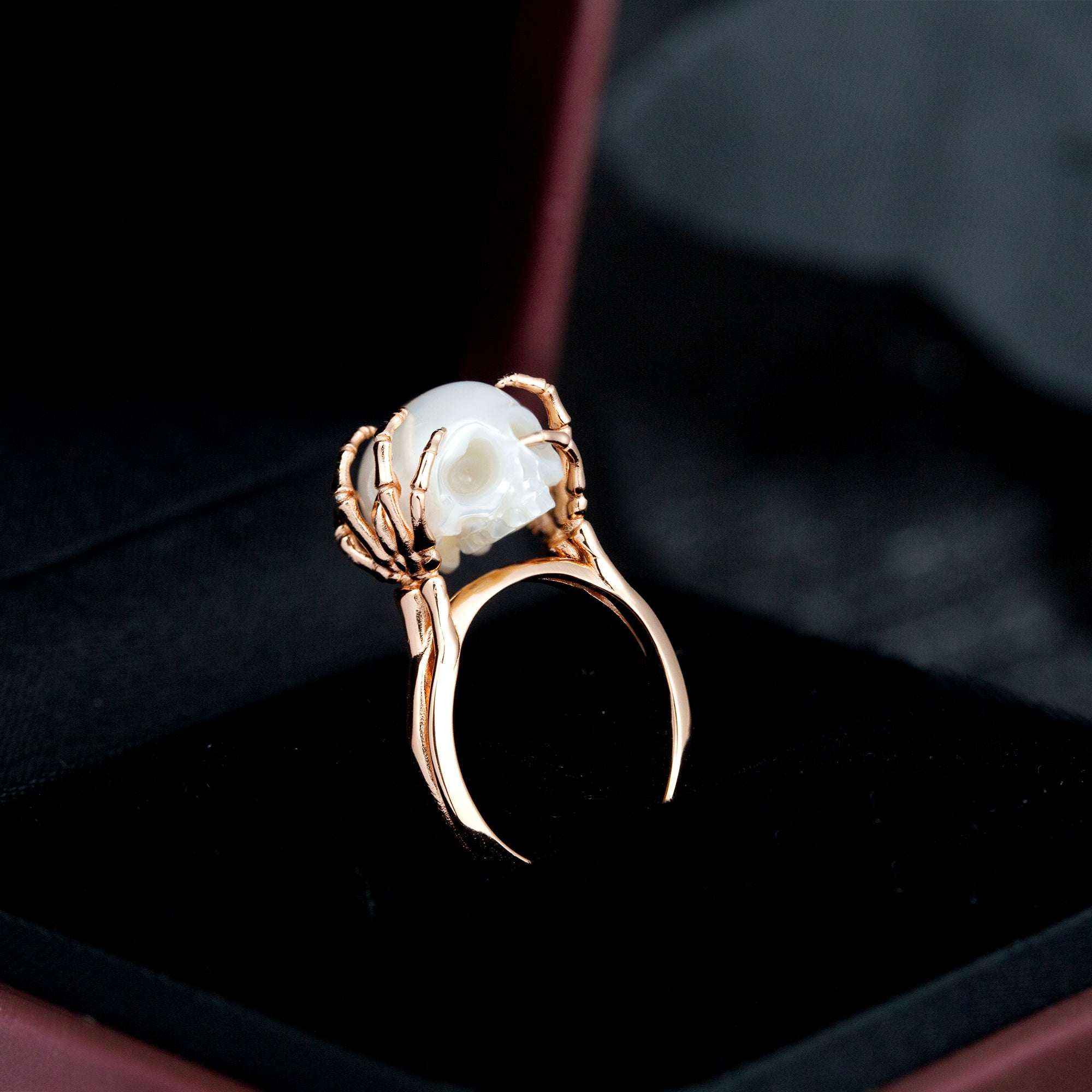 Be A Thinker Pearl Cranium Ring