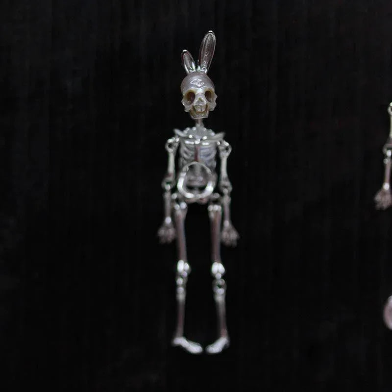 Belle Juri Bunny & Mermaid Pearl Skull Removable Earrings