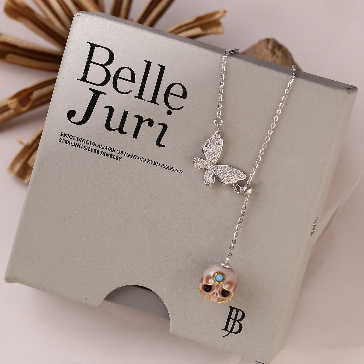 Collana del cranio perla del digata albero di Natale