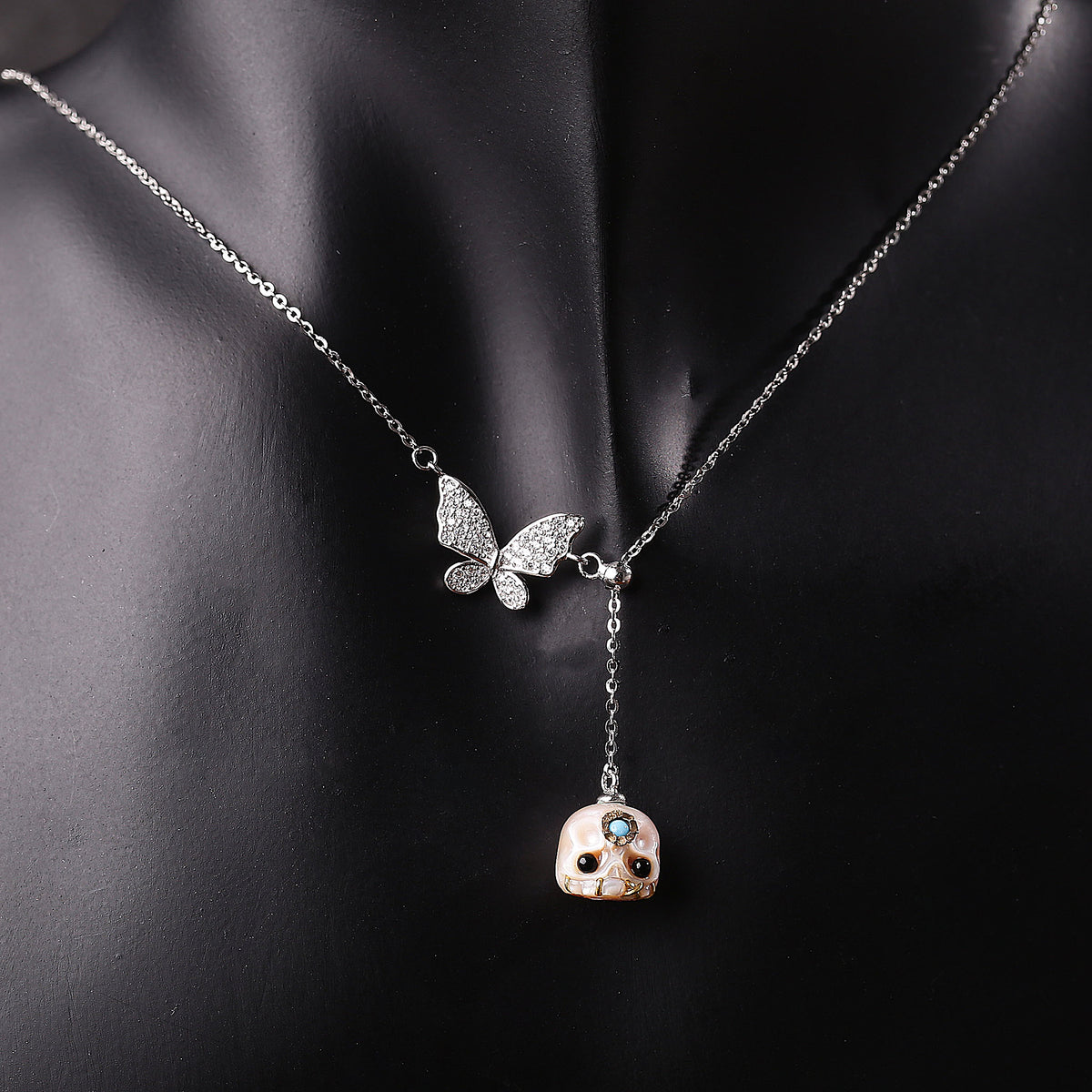 Collana del cranio perla del digata albero di Natale