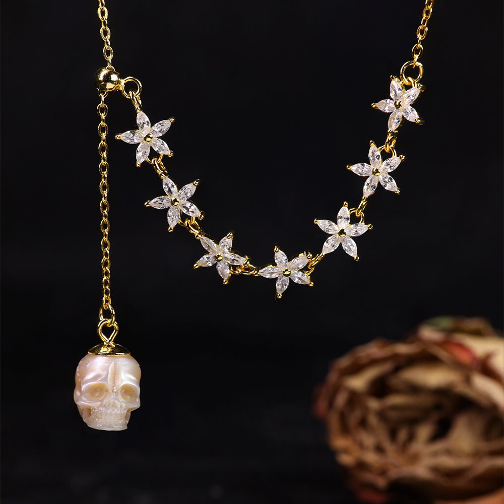 Crana cing oro del cranio perla delicata