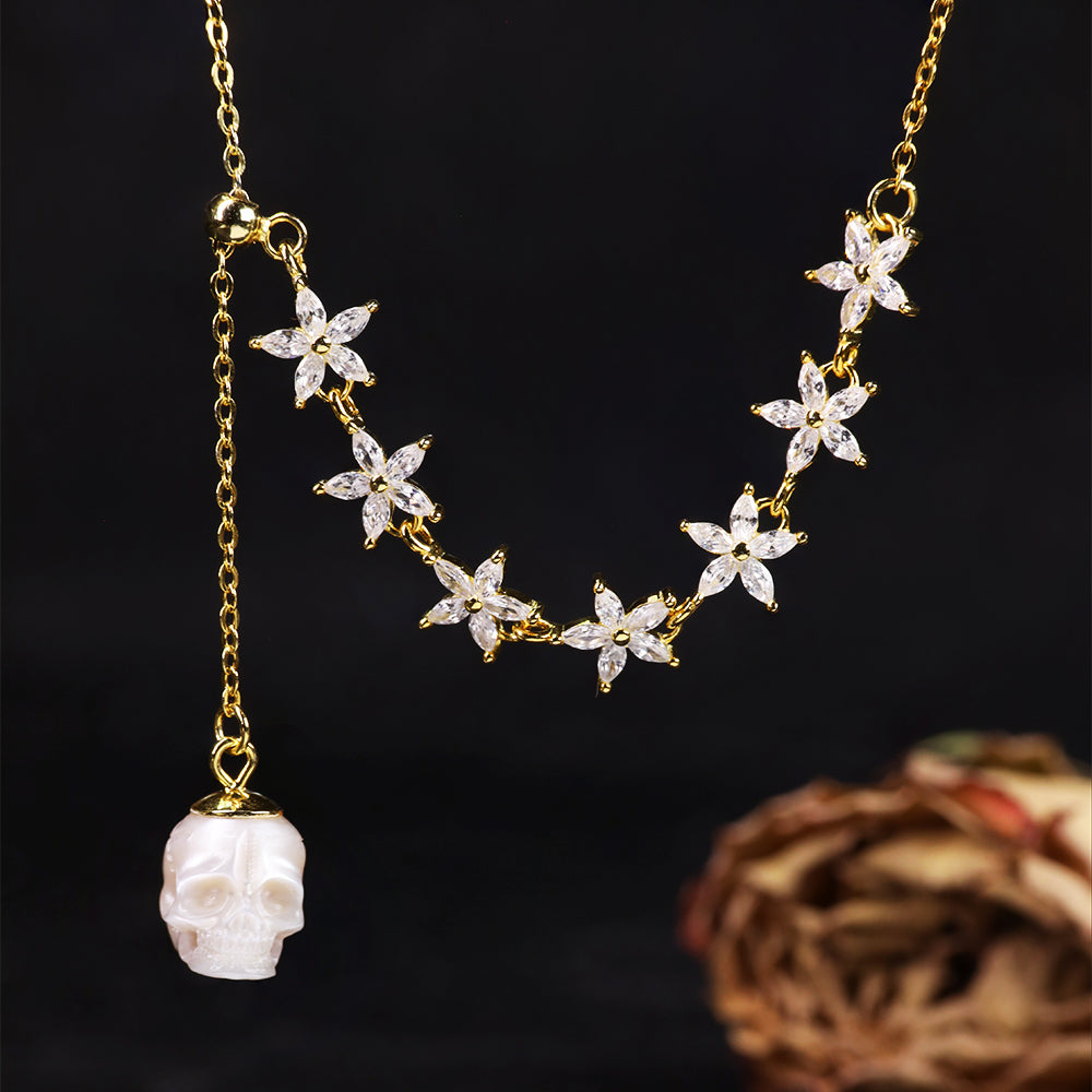 Crana cing oro del cranio perla delicata