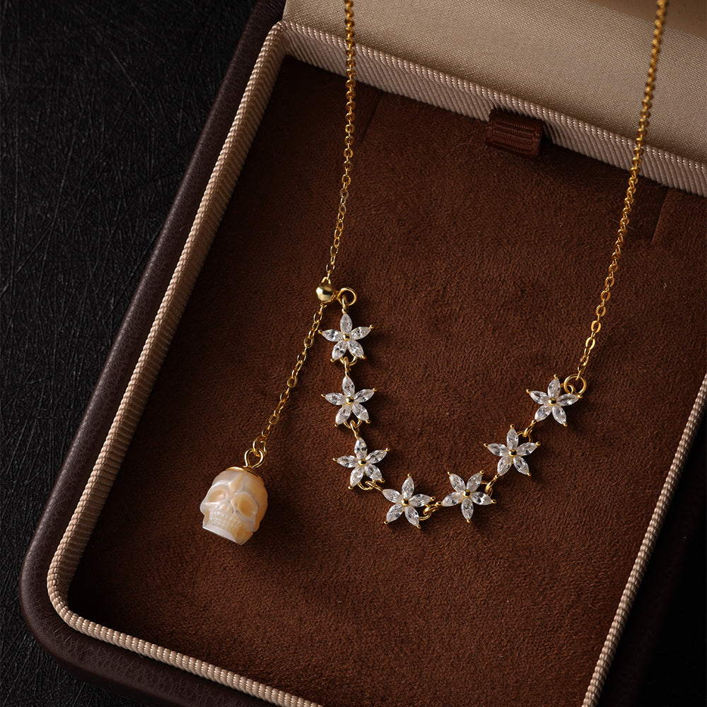 Crana cing oro del cranio perla delicata