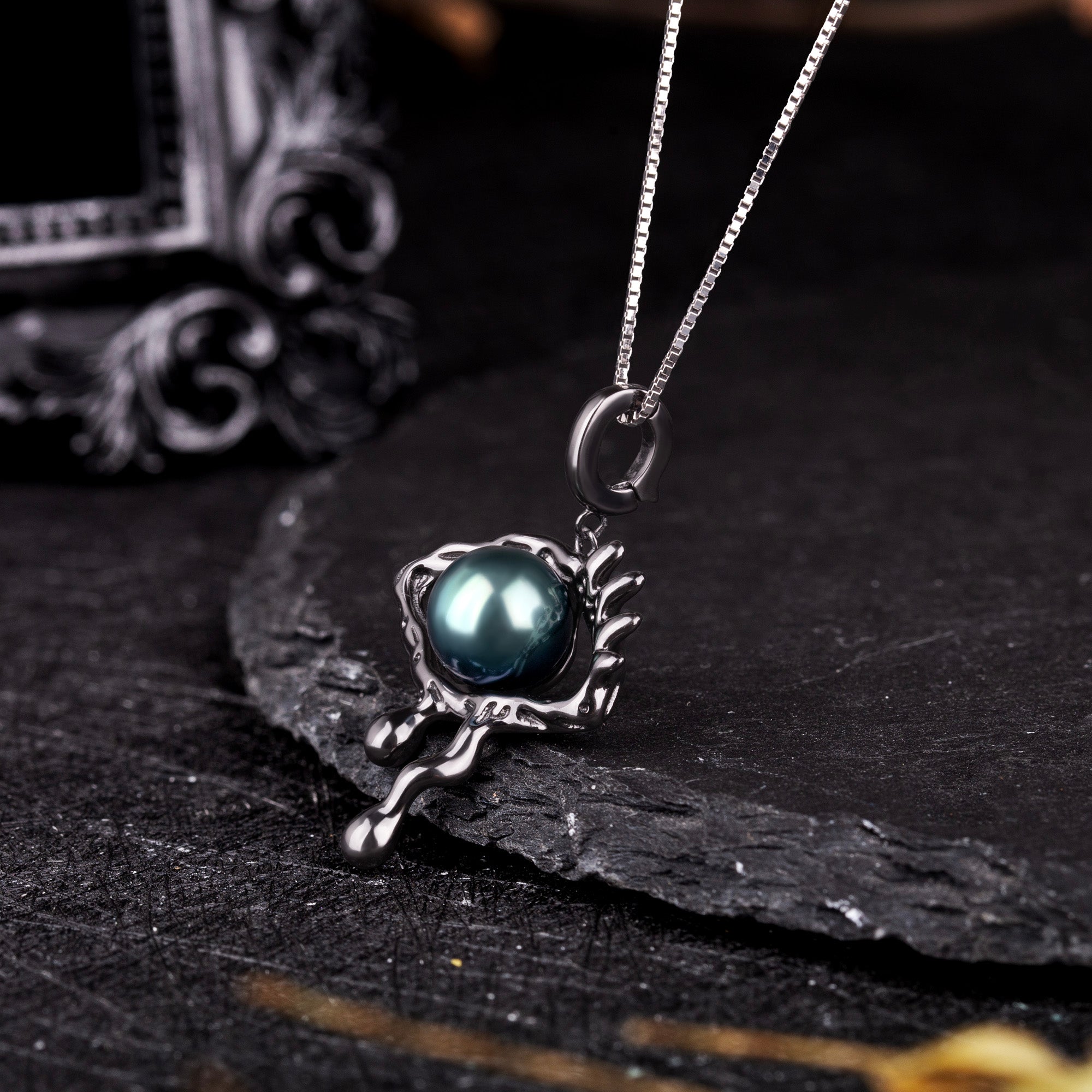 Evil Eye Protection Pearl Necklace