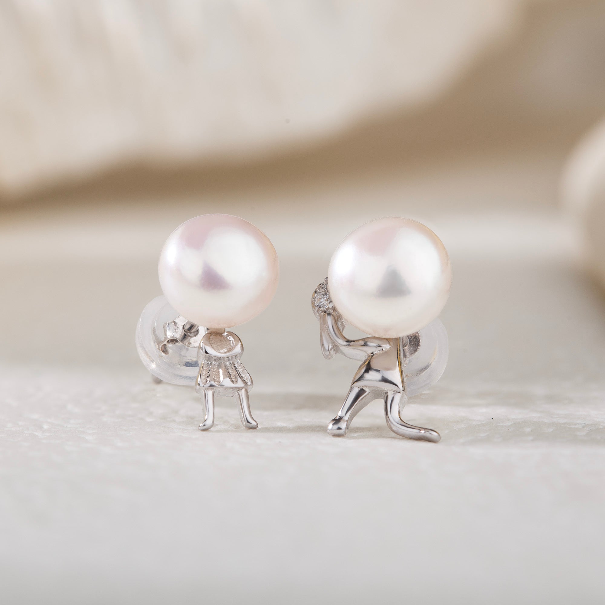 Fun Kneeling Proposal Earrings