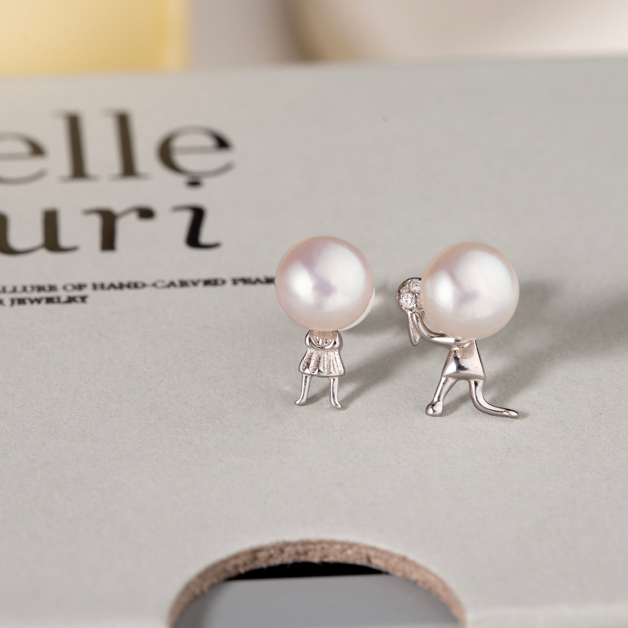 Fun Kneeling Proposal Earrings