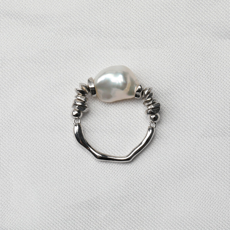 Handmade Baroque Keshi Pearl Ring