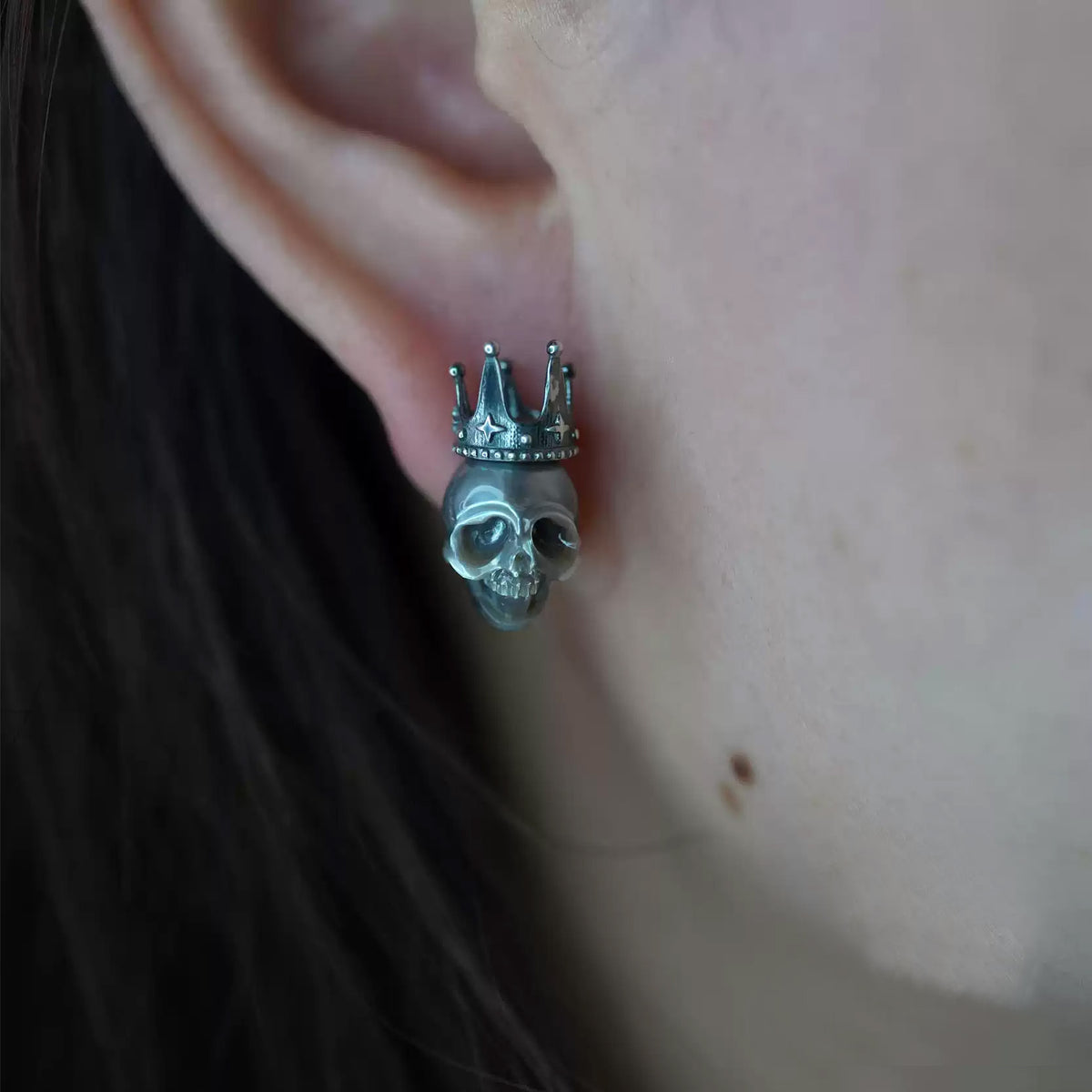Non-conformist Crown Stud Earrings