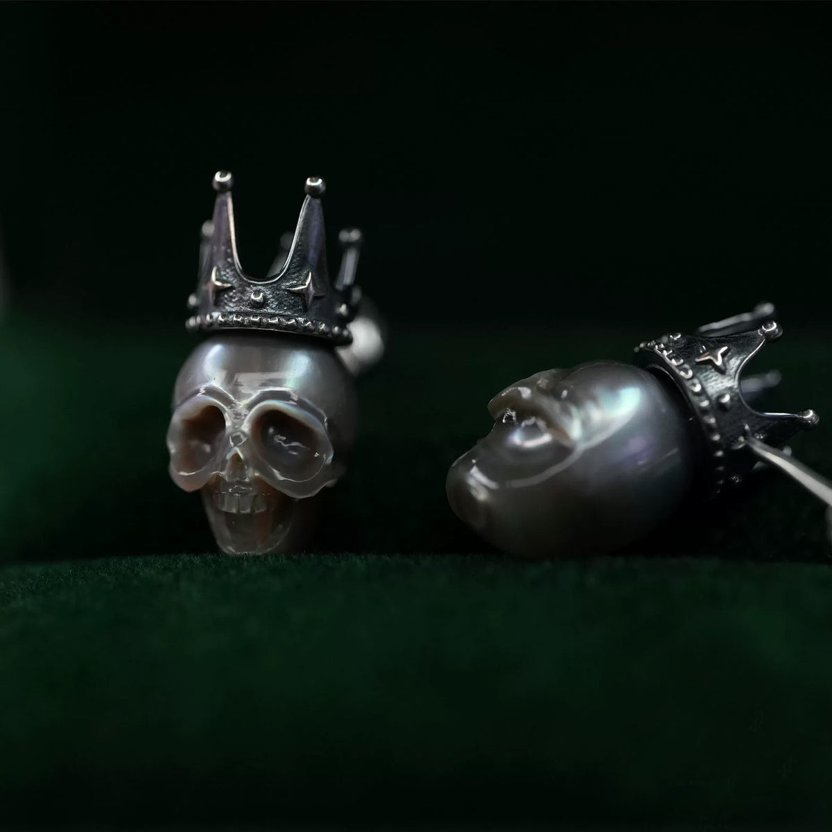 Non-conformist Crown Stud Earrings