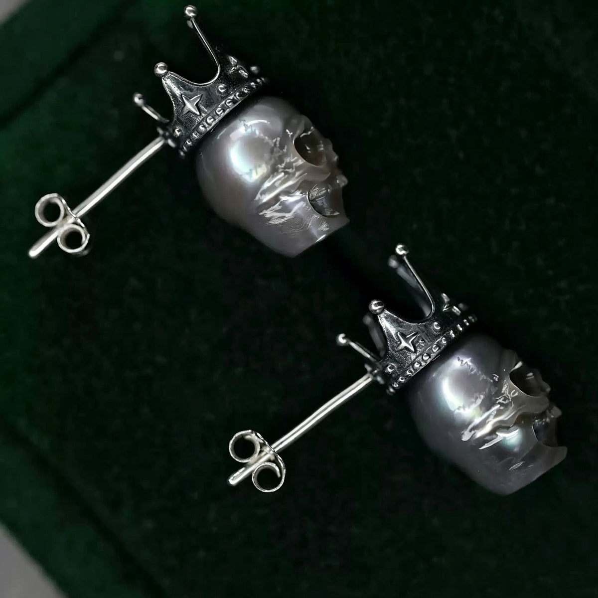 Non-conformist Crown Stud Earrings