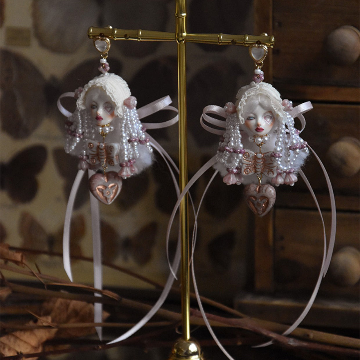 Original Handcrafted Lolita Doll Earrings