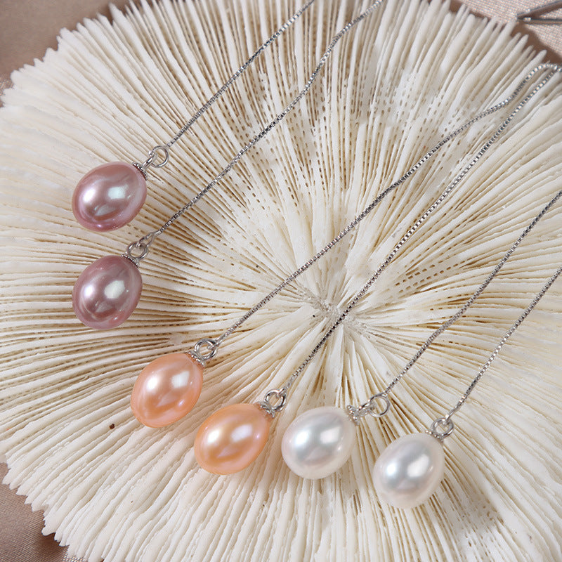 Ethereal Pearl Ear Threader Earrings