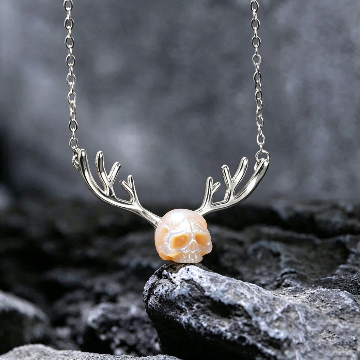 Rendier gewei Pearl Cranium sleutelbeen ketting hanger ketting