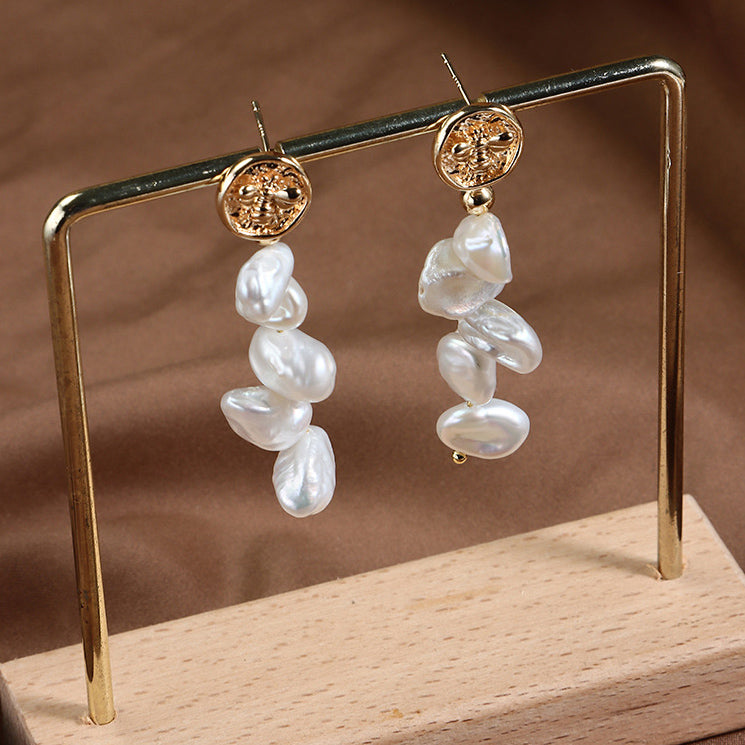 Romantic Baroque Pearl Drop Earrings