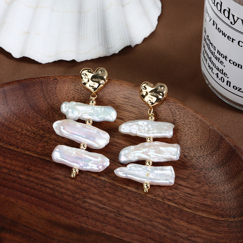 Romantic Baroque Pearl Drop Earrings