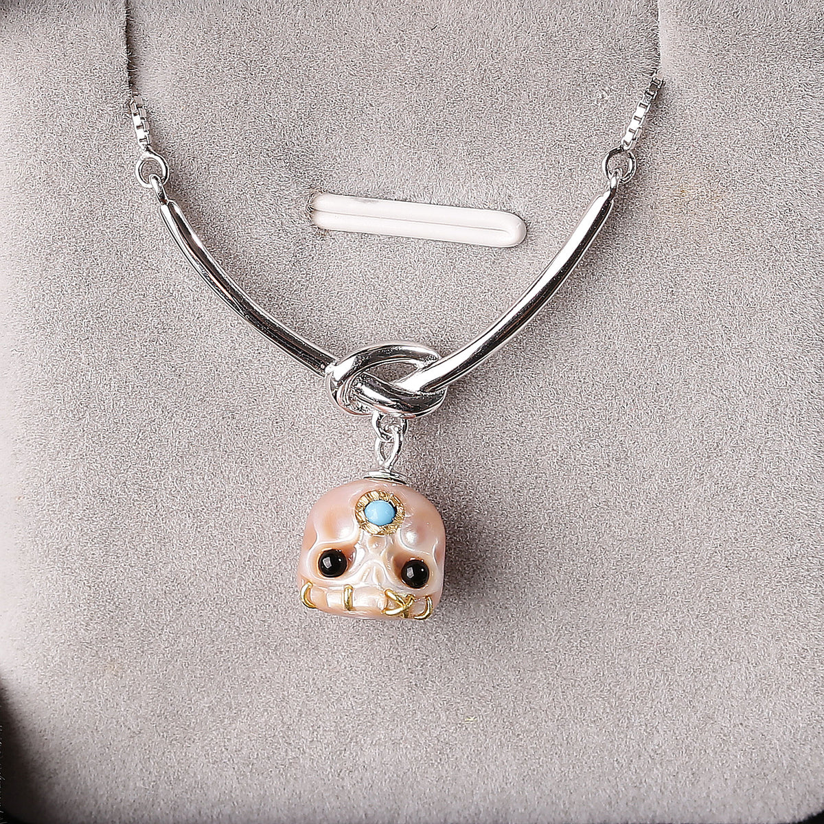 Collana del cranio perla del digata albero di Natale