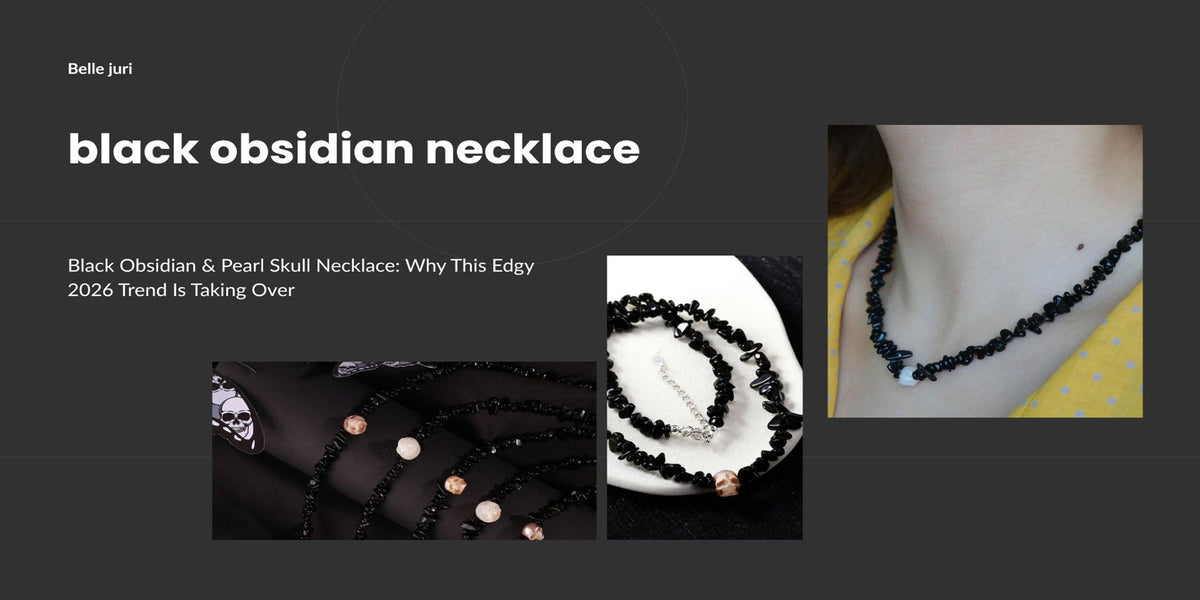 Black Obsidian & Pearl Skull Necklace: Why This Edgy 2026 Trend Is Taking Over