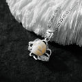 12 Zodiac Signs Leo Pearl Skull Necklace-Belle Juri