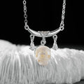 12 Zodiac Signs Libra Pearl Skull Necklace-Belle Juri