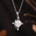 12 Signes du zodiaque Sagittaire Pearl Skull CZ Collier