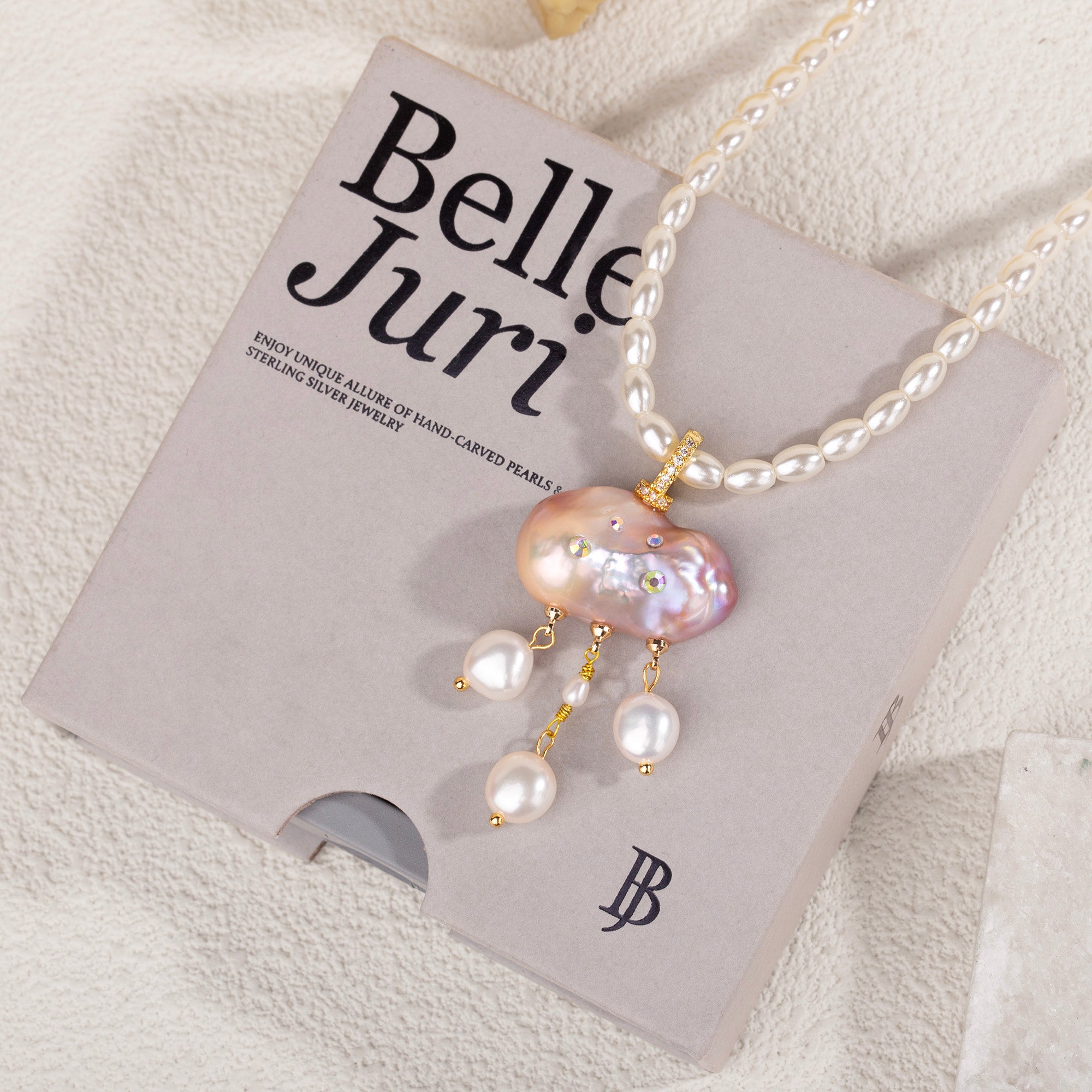 Cloud-Inspired Baroque Pearl Necklace