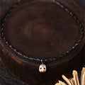 Double-Twist Braided Carved Pearl Skull Śmaśana Necklace