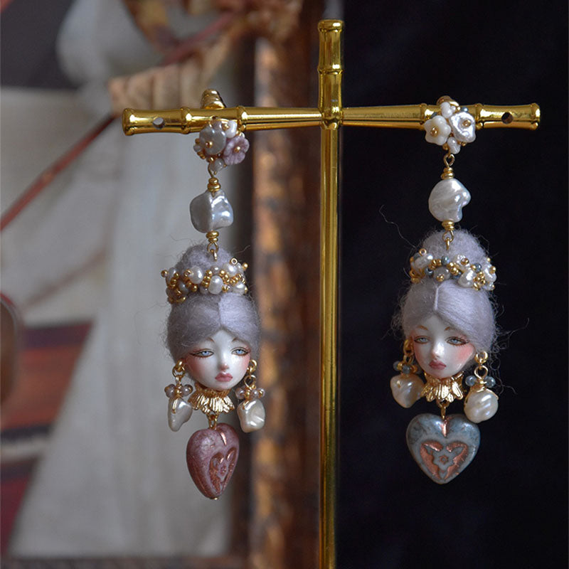 Enchanting Baroque Salomé Doll Earrings