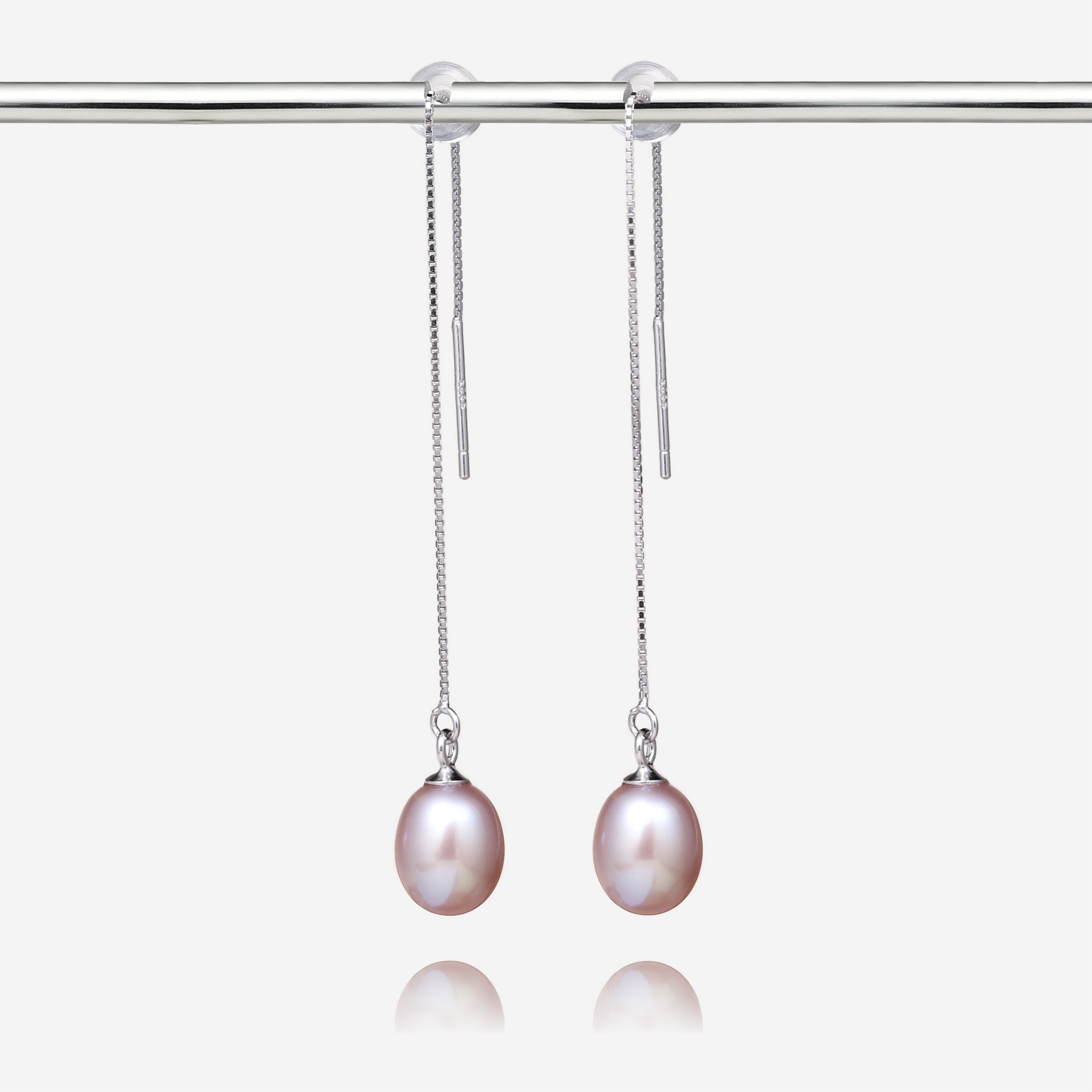Ethereal Pearl Ear Threader Earrings