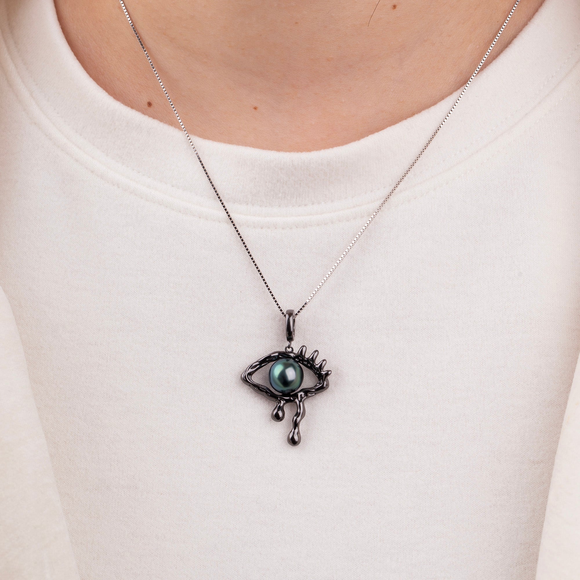 Evil Eye Protection Pearl Necklace