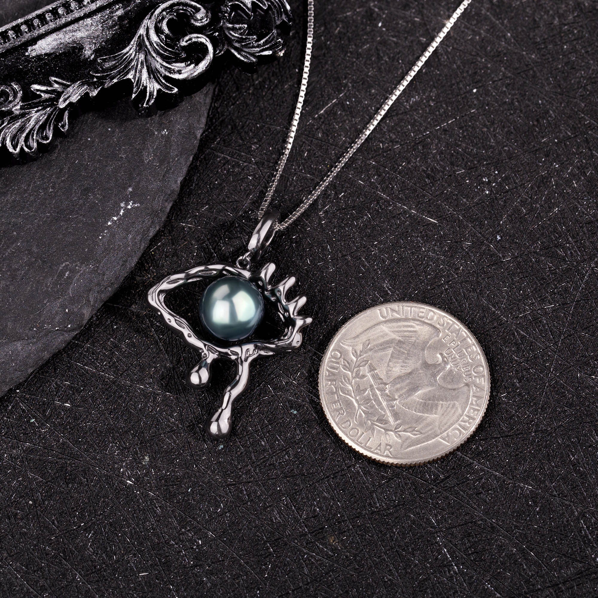 Evil Eye Protection Pearl Necklace