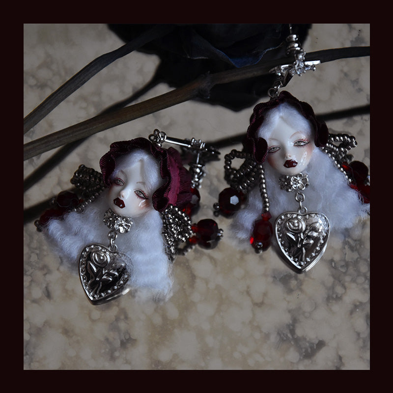 Gothic Style Handcrafted Vampire Princess Earrings