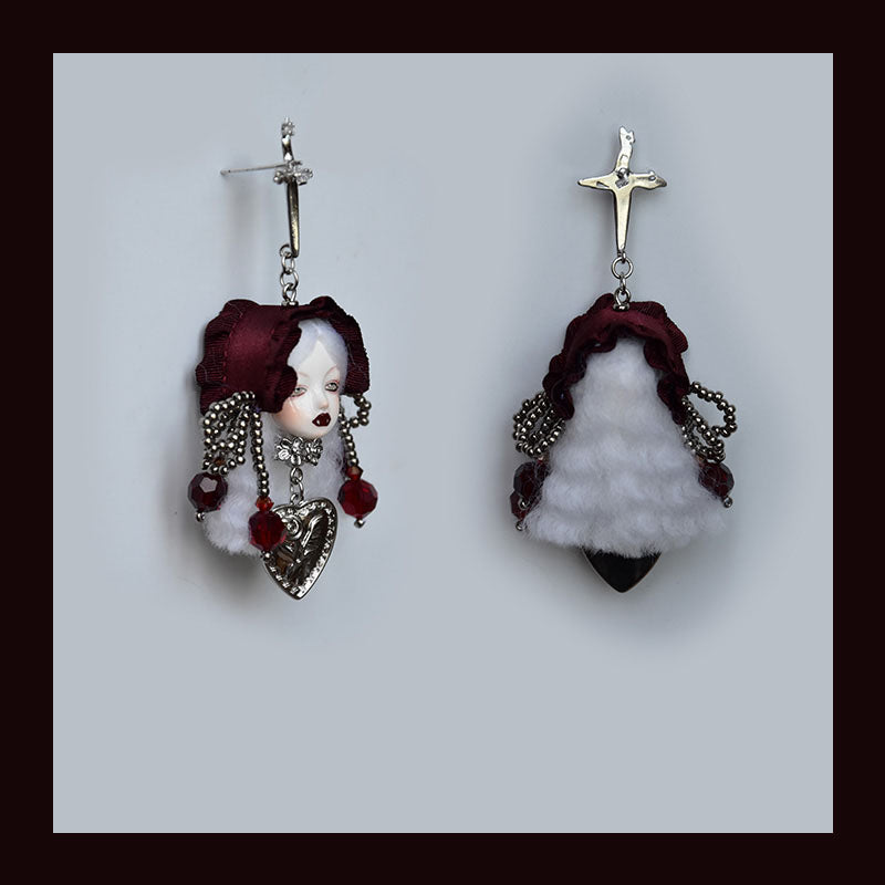 Gothic Style Handcrafted Vampire Princess Earrings