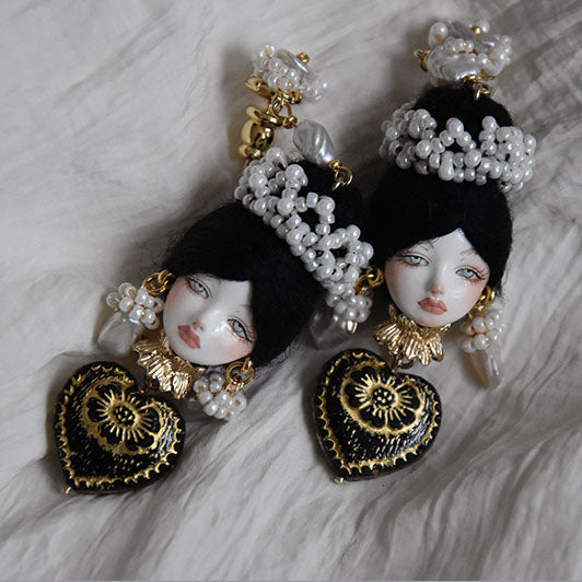 Handcrafted Baroque Style Cosette Doll Earrings