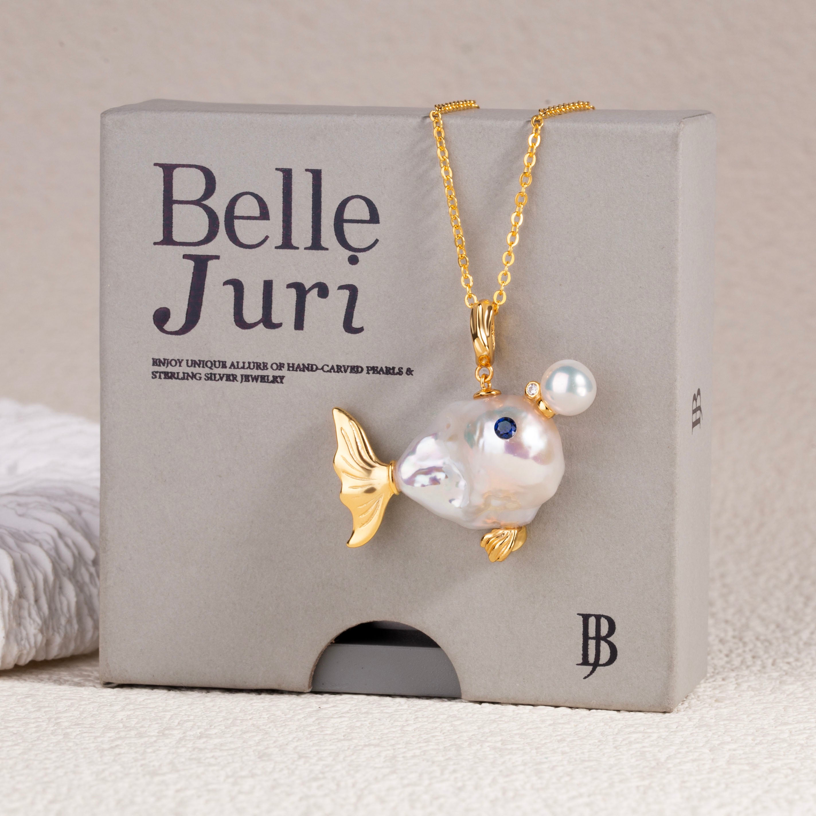 Handcrafted Whale Baroque Pearl Necklace