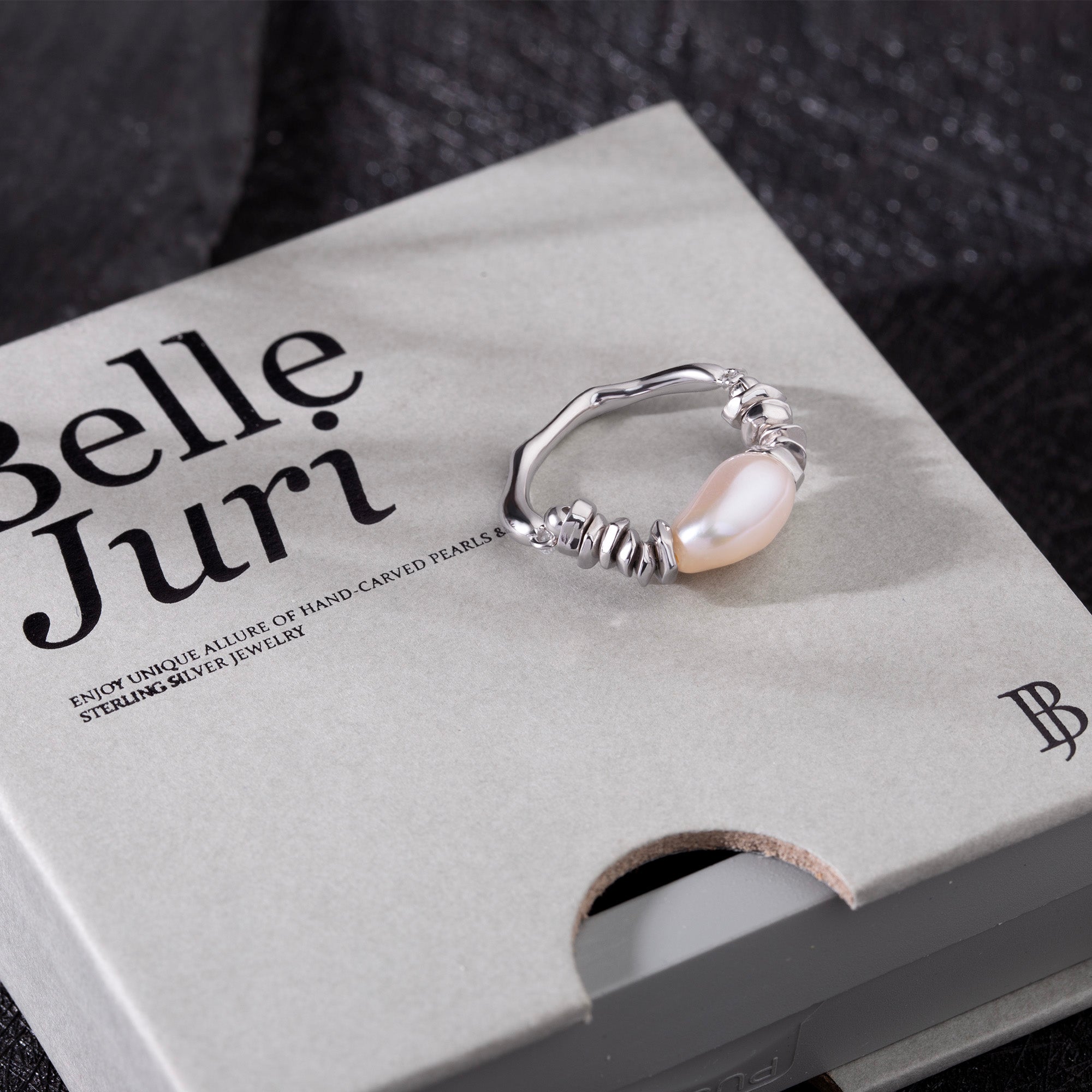 Handmade Baroque Keshi Pearl Ring