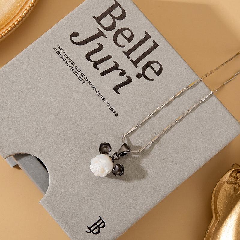 Mickey Pearls Cranium Necklace - Belle Juri