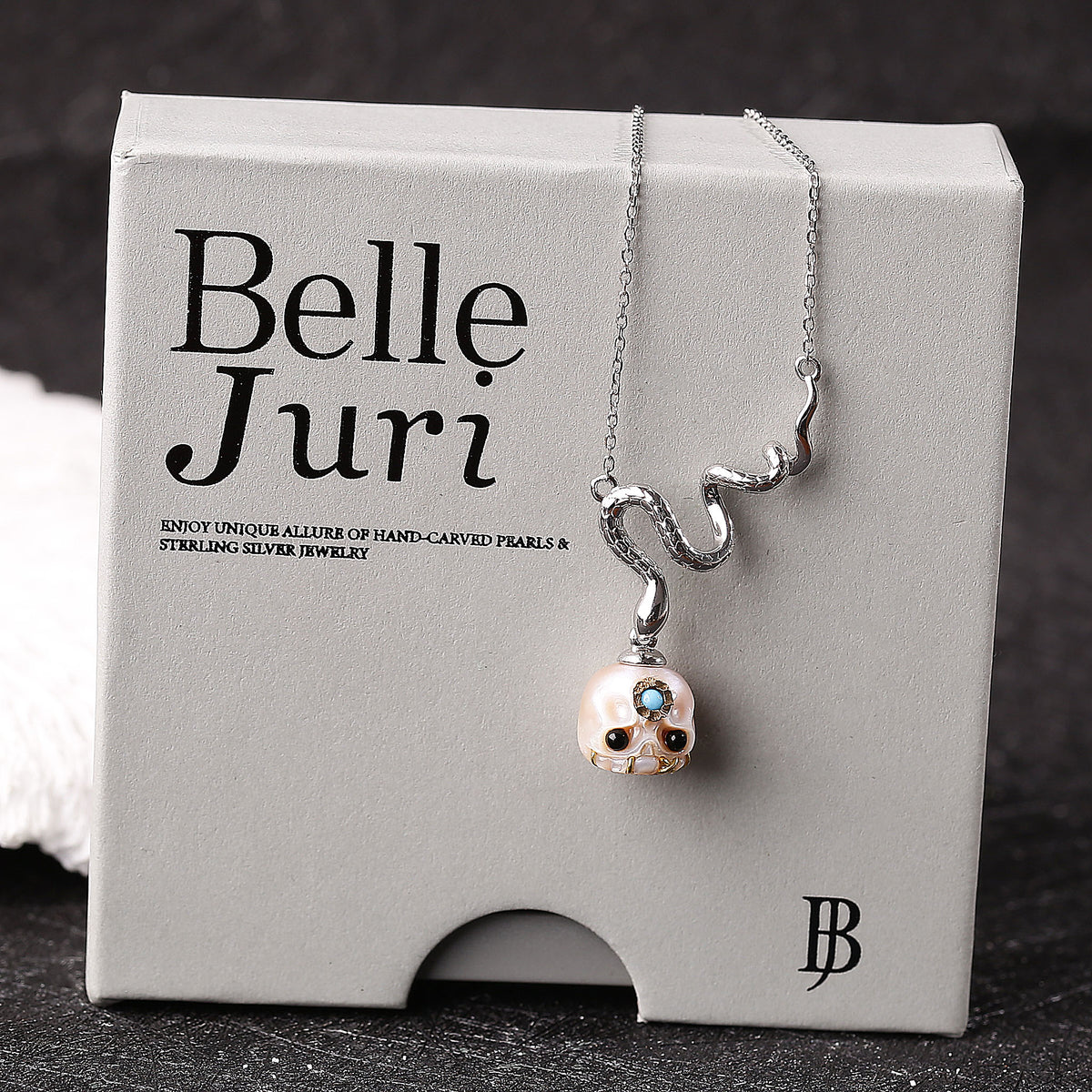Collana del cranio perla del digata albero di Natale