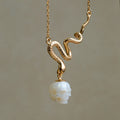 Collana Mystic Snake Pearl Skull
