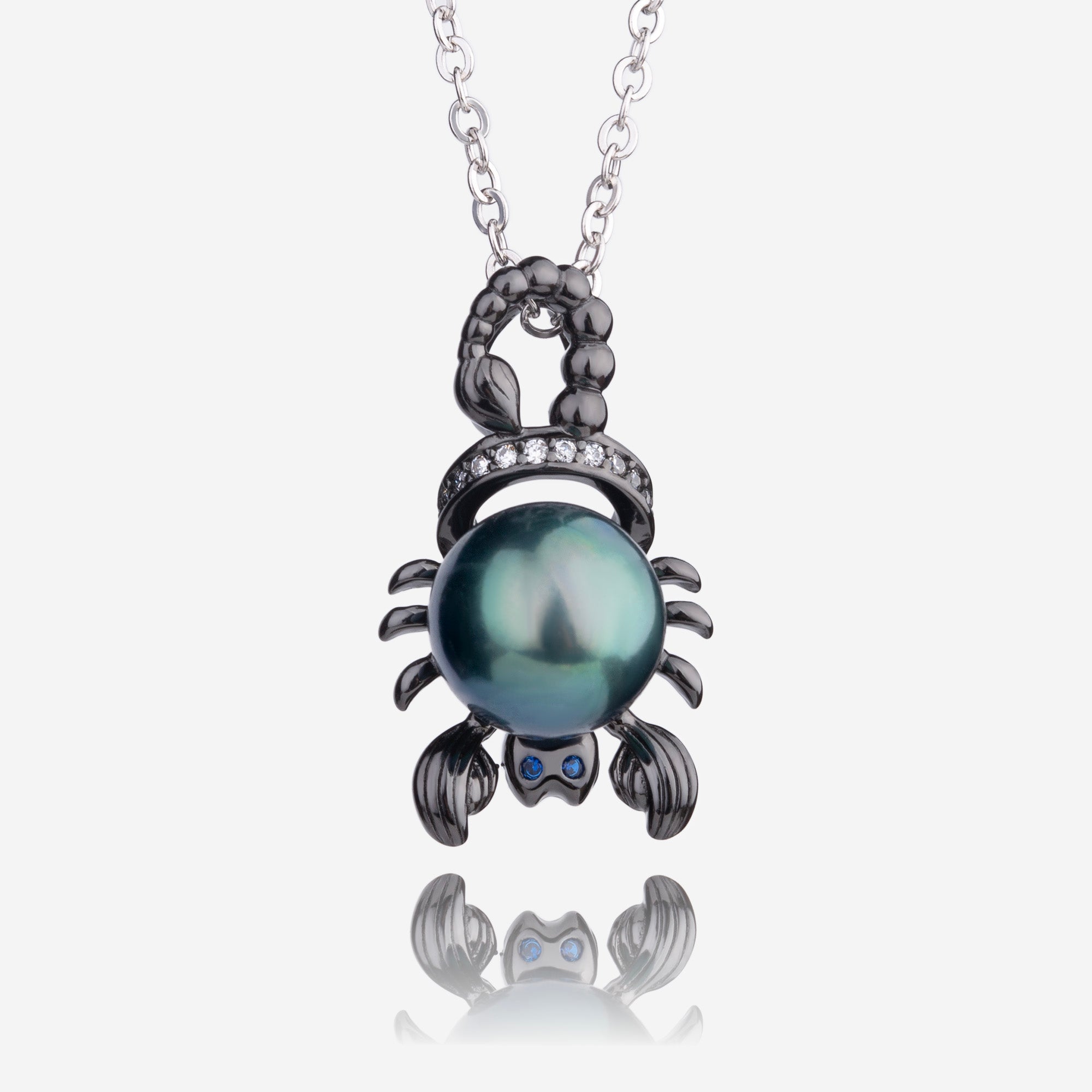 Natural Tahitian Pearl Scorpion Necklace