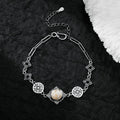 Belle Juri Pearl Skull Vintage Gothic Bracelet