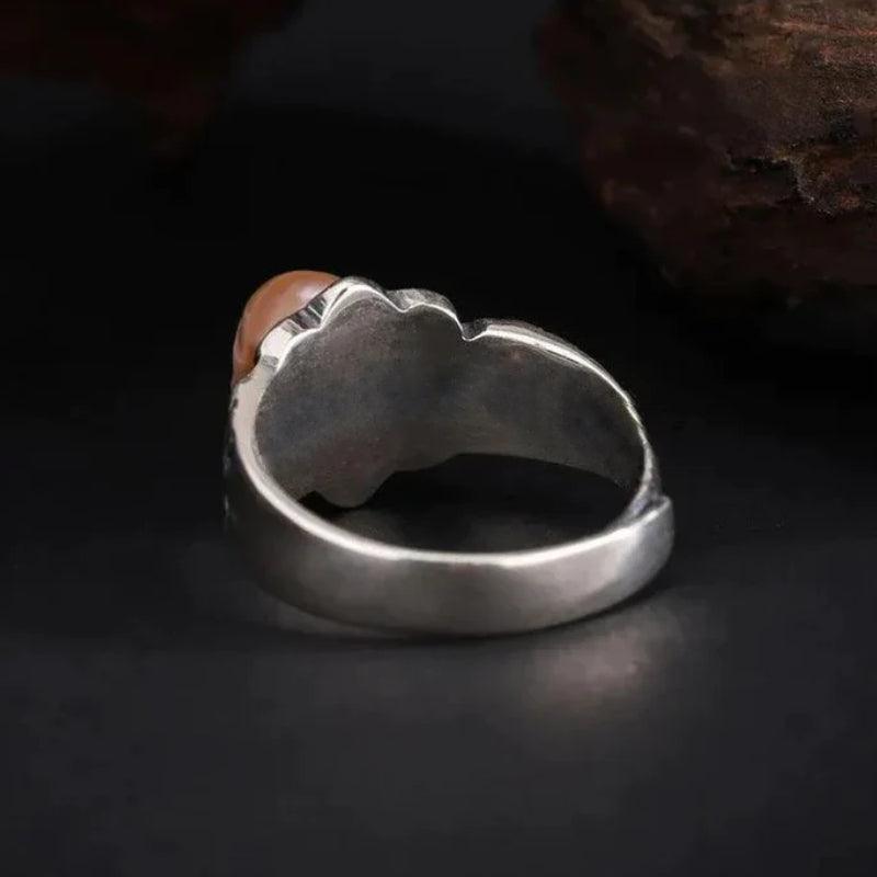 Belle Juri Pearl Skull Gothic Bridal Wedding Ring