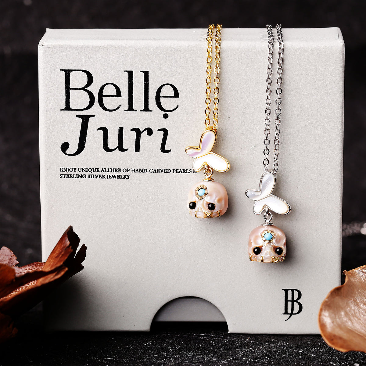 Collana del cranio perla del digata albero di Natale