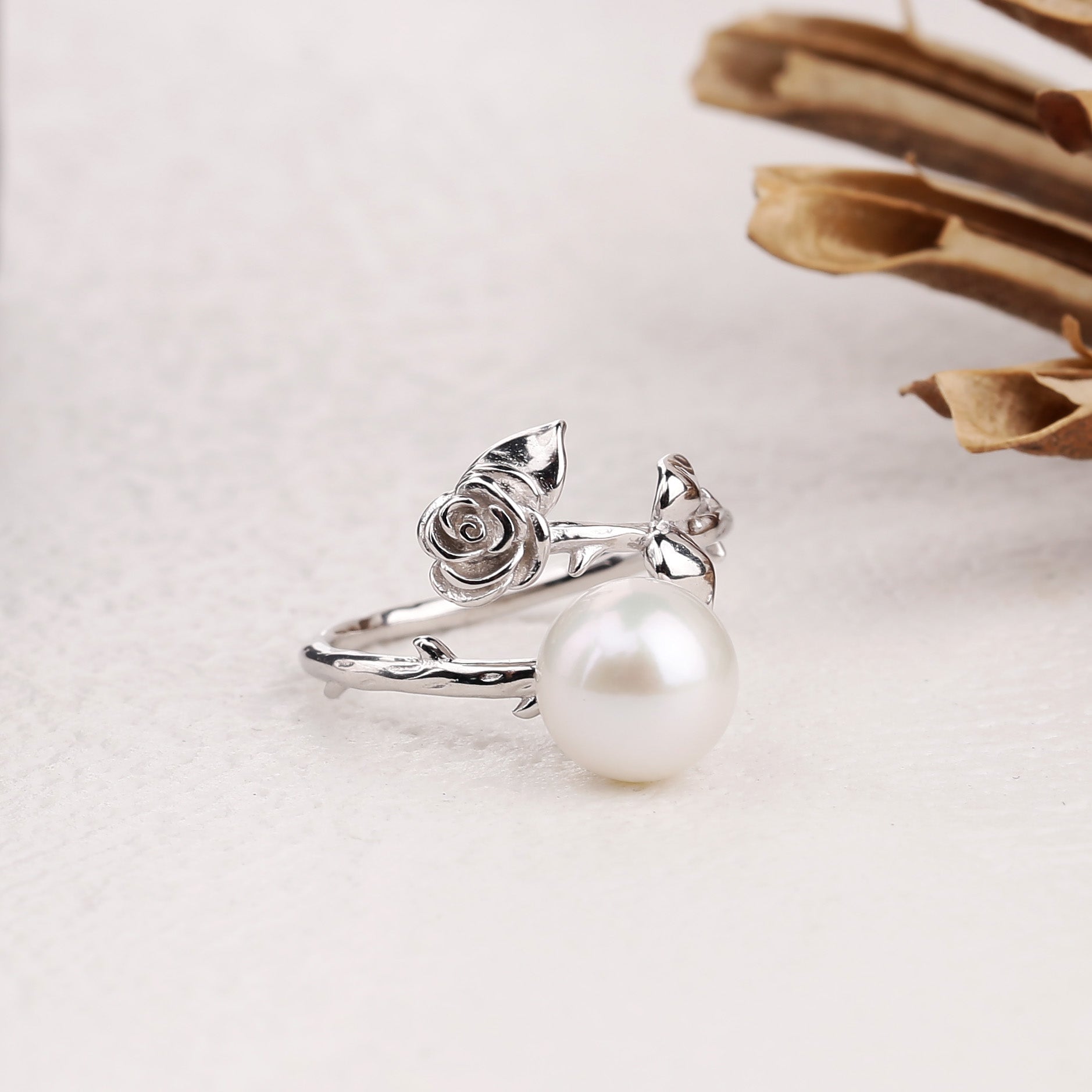 Rose Pearl Ring