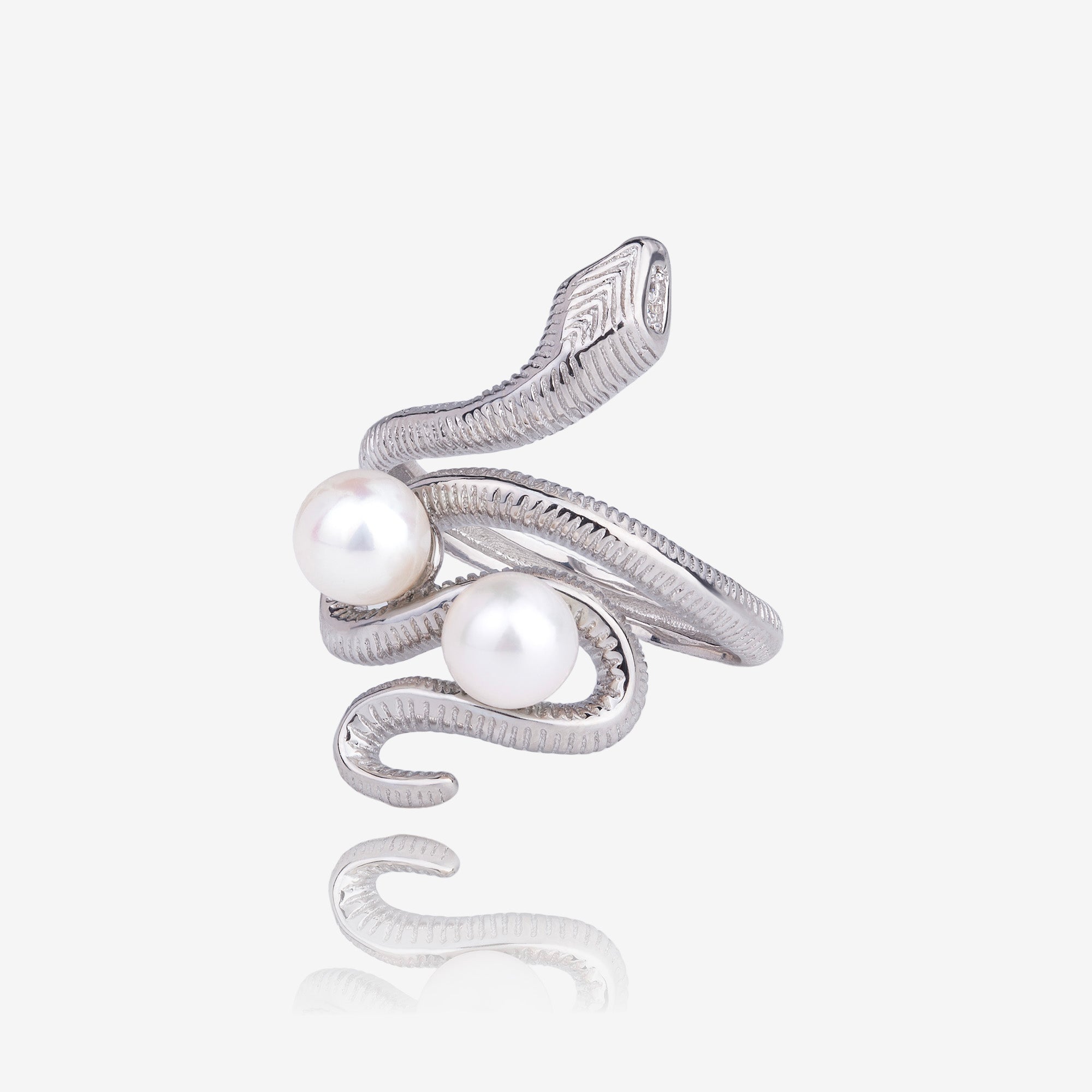 Serpentine Pearl Ring