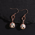 Boucles d'oreilles Classic Skull Pearl Drop Huggie