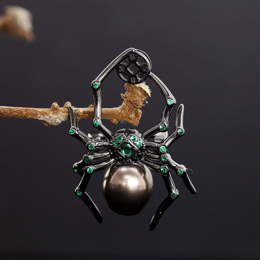 Spider Tahitian Pearl Pendant